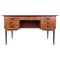 Danish Freestanding Desk in Teak Wood, Denmark, 1960s, Image 1