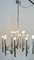 Lampadario Mid-Century placcato in argento di Gaetano Sciolari per Lightolier, Italia, anni '60, Immagine 12