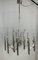 Lámpara de araña Mid-Century bañada en plata de Gaetano Sciolari para Lightolier, Italia, años 60, Imagen 3