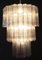 Lámpara de araña de tubos de cristal de Murano ahumado, años 90, Imagen 15