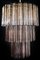 Smoked Murano Glass Tubes 3-Tier Chandelier, 1990s, Image 6