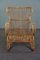 Dutch Rattan Armchair with High Back, 1950s 2