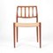 Model No. 83 Dining Chairs by Niels Möller, Denmark, 1960s, Set of 4, Image 8