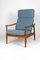 Upholstered Teak Highback Lounge Chair by Arne Vodder, 1960s 1