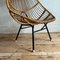 Italienischer Stuhl mit hoher Rückenlehne aus Bambus, 1960er 3