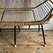 Italian 60s Vintage 2 Seater Wicker Love Seat, 1960s 13