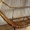 Italian 60s Vintage 2 Seater Wicker Love Seat, 1960s 9