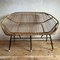 Italian 60s Vintage 2 Seater Wicker Love Seat, 1960s 4