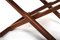 Vintage Danish Folding Stool in Teak and Leather, 1960s, Image 8