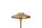 Danish Brass Table Lamp from Lyfa, 1950s 2