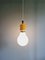 Spanish Opaline Bulb Suspension from Metalarte, 1980s 8