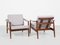 Mid-Century Danish Armchairs in Teak attributed to Arne Vodder for France & Søn, 1960s 1