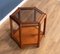 Mid-Century Danish Hexagonal Teak & Glass Coffee Table, 1960s 7