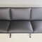 Modern Italian Black Leather Three-Seater Sofa attributed to Gastone Rinaldi for Rima, 1970s 7