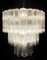 Lámpara de araña grande de tubos de cristal de Murano de tres niveles, años 90, Imagen 12