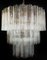 Large Three-Tier Murano Glass Tube Chandelier, 1990s 6