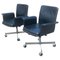 Mid-Century Danish Desk Chairs in Patinated Leather attributed to Jørgen Rasmussen, 1967, Set of 2, Image 1