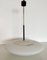 Large Italian Opaline Glass and Brass Pendant Light from Stilnovo, 1970s, Image 3