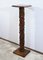 Art Nouveau Oak and Walnut Column, 1900s 3