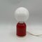 Little Man Red Lacquered Metal Lamp by Targetti Sankey, 1980s 5