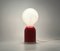 Little Man Red Lacquered Metal Lamp by Targetti Sankey, 1980s 3