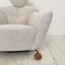 Italian Armchair in White Boucle Fabric, 1981, Image 7