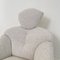 Italian Armchair in White Boucle Fabric, 1981, Image 12