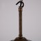 Lámpara colgante Art Déco de opalino con latón, Imagen 3