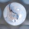 Globes Hängelampe aus marmoriertem Muranoglas mit Beschlägen aus satiniertem Messing 14