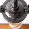 Vintage Glas Wandlampe von Walsall Conduits LTD 5
