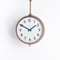 Reclaimed Double Sided Factory Clock by English Clock Systems, Image 1