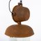 Large Czech Industrial Rusted Pendant Light, Image 7