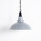 Reclaimed Grey Enamel Factory Pendant Light with Black Fittings by Thorlux 1