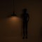 Lampe à Suspension d'Usine Reclaimed en Émail Gris avec Raccords Noirs par Thorlux 4