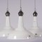 Lámparas de fábrica industriales esmaltadas en blanco de Benjamin Electric, Imagen 5
