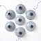 Grey Enamel Factory Pendant Lights with Black Fittings by Thorlux 5