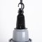 Grey Enamel Factory Pendant Light with Black Fittings from Thorlux 9