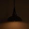 Grey Enamel Factory Pendant Light with Black Fittings from Thorlux 7
