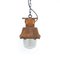 Industrial Rusted Explosion Proof Pendant Light from Holophane 1