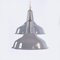 Große industrielle graue Emaille Deckenlampe von Benjamin Electric 5