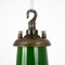 Lámpara colgante de fábrica industrial esmaltada en verde de Revo Tipton, Imagen 2