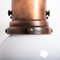 Opaline Glass Wall Light with Copper Adjustable Brackets, Image 9