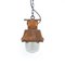 Rusted Explosion Proof Industrial Pendant Light by Holophane 1