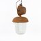 Large Czech Industrial Rusted Pendant Lights, Set of 2 1