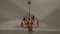 Lámpara de araña Tole Mid-Century dorada de Hans Kögl, años 60, Imagen 1