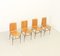 Italian Plywood Dining Chairs by Carlo Ratti, 1950s, Set of 4 14