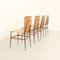 Italian Plywood Dining Chairs by Carlo Ratti, 1950s, Set of 4 15