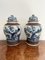 Antique Chinese Crackle Ware Lidded Vases, 1880, Set of 2 2