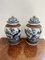 Vasi antichi con coperchio in Crackle Ware, Cina, 1880, set di 2, Immagine 1
