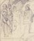 Arthur Kampf, Etude pour une Allégorie de la Victoire, 1900, Dessin au Crayon 2